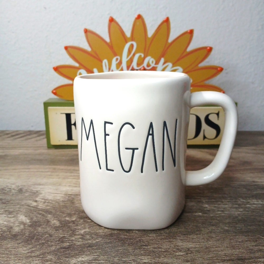 MEGAN Name personalized RAE DUNN MAGENTA ARTISAN COFFEE MUG